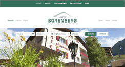 Desktop Screenshot of hotel-soerenberg.ch
