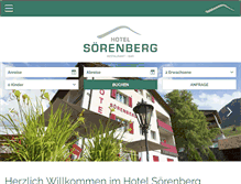 Tablet Screenshot of hotel-soerenberg.ch